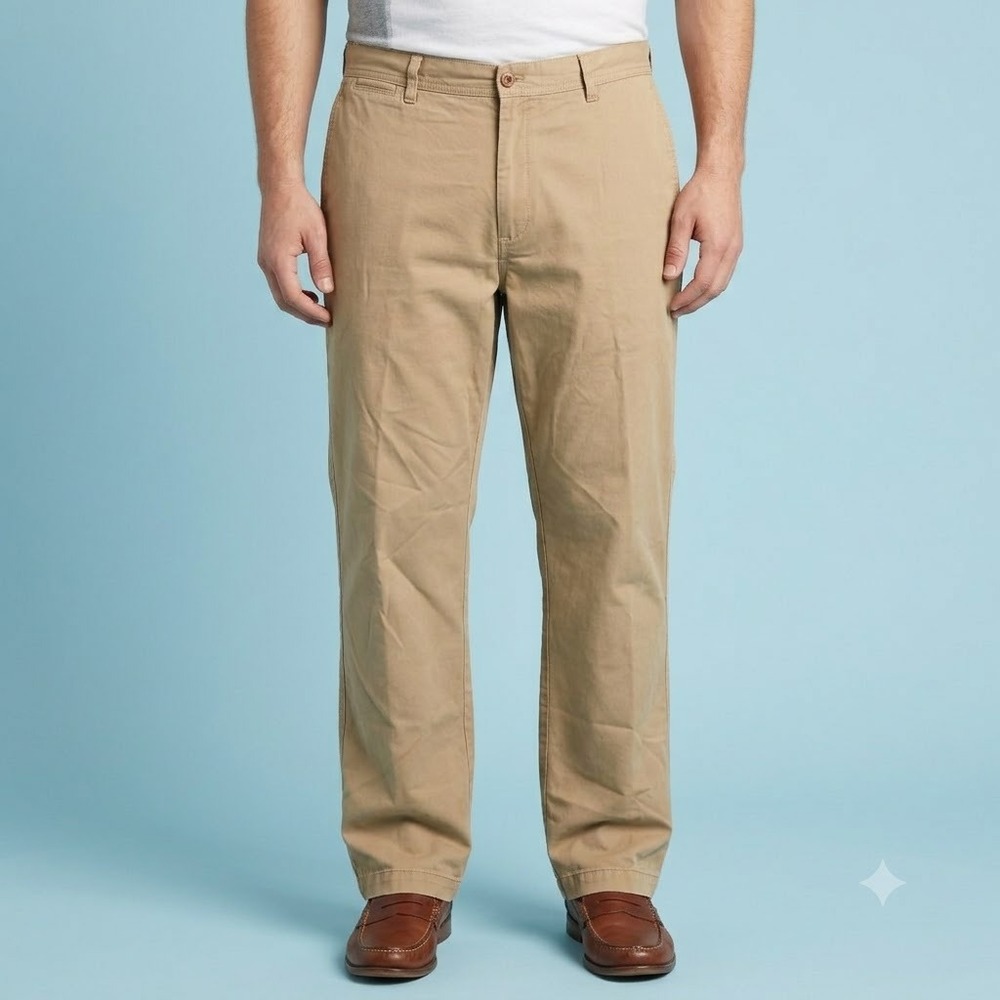 Timberland Chino Pants Men's 38x32 Khaki Cotton Casual Classic Fit